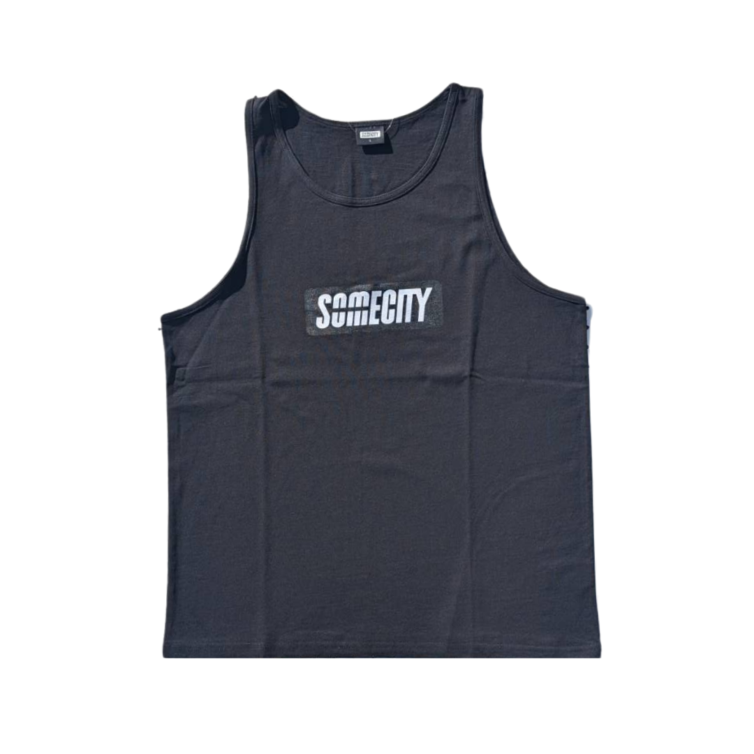 Logo Tank Top -PICK UP PLAYGROUND- (black)