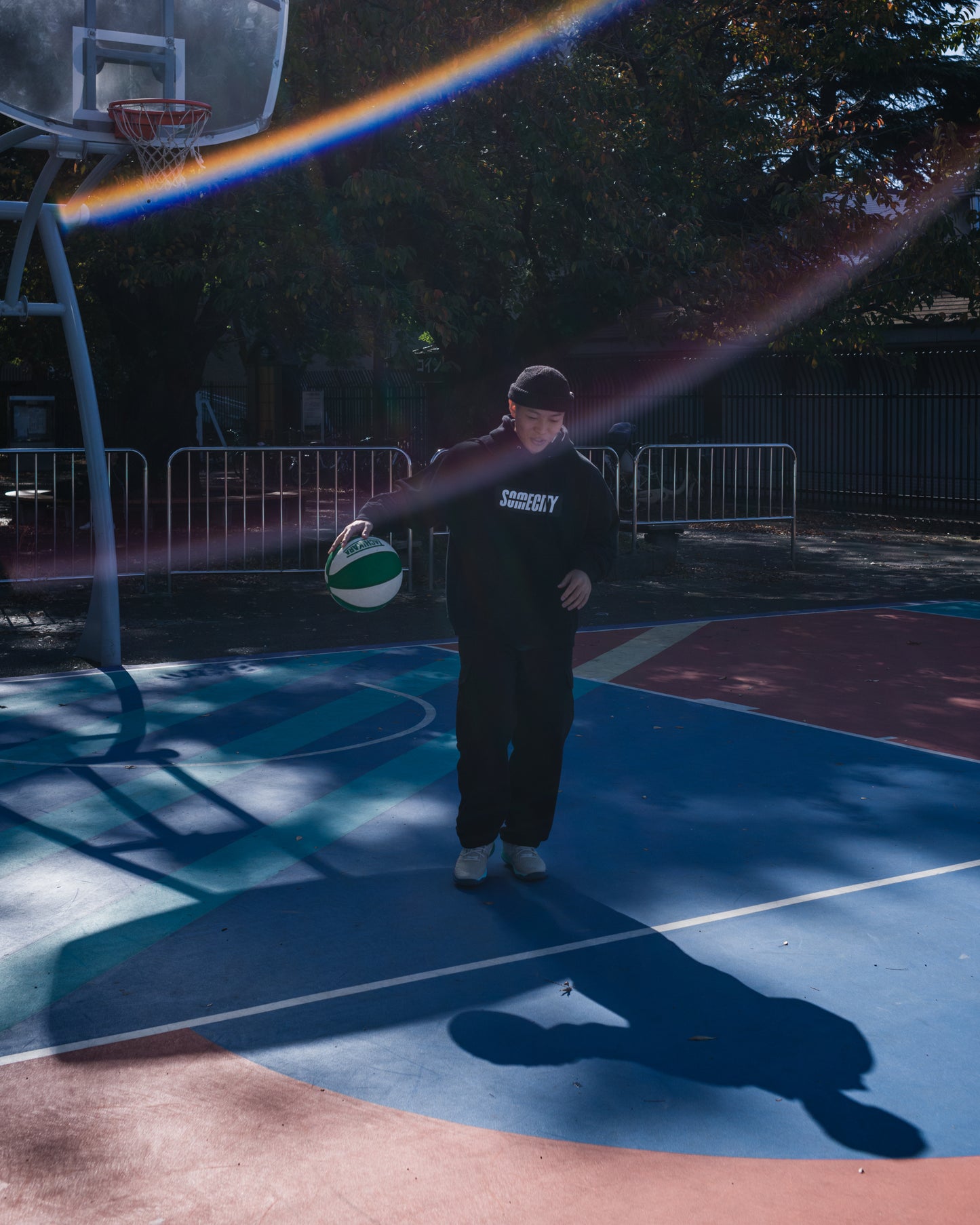 Logo Sweat Hoodie -PICK UP PLAYGROUND- (black)