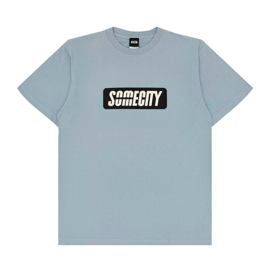 Logo Tee -PICK UP PLAYGROUND- (smoke blue)