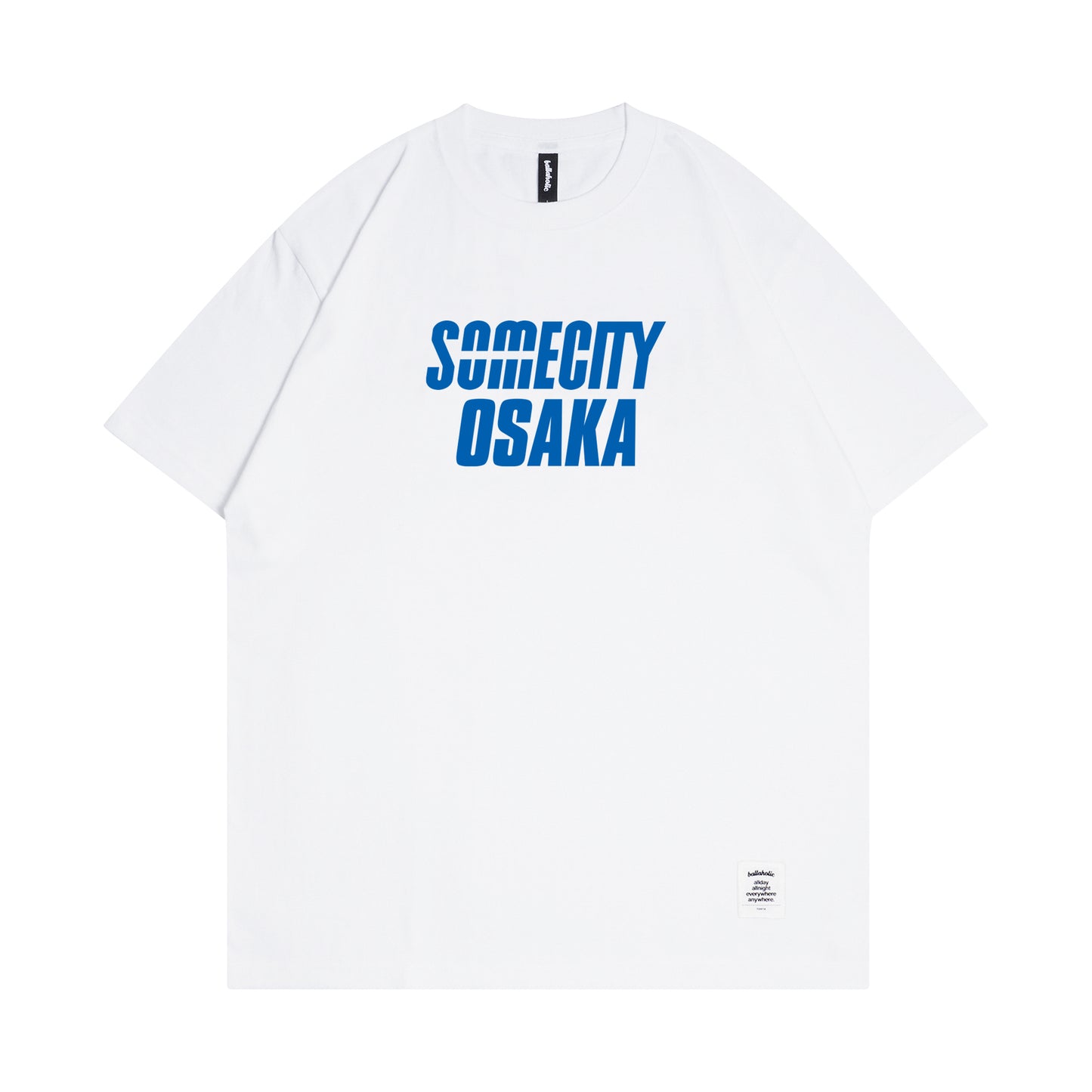 SOMECITY OSAKA Logo Tee (white / blue)