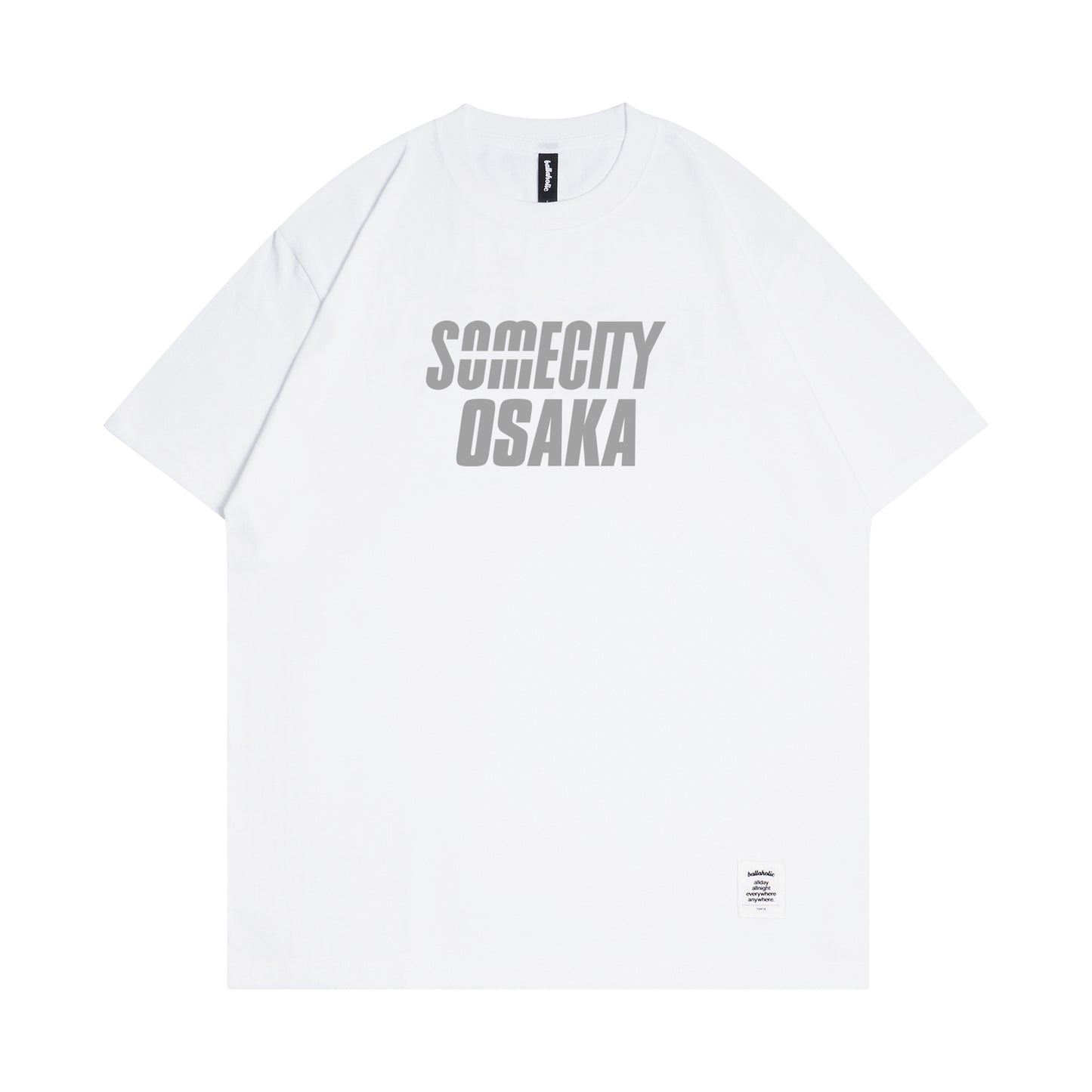 SOMECITY OSAKA Logo Tee (white / gray)