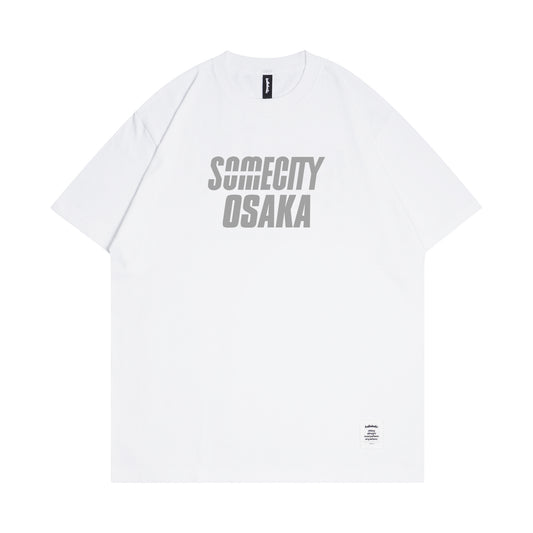 SOMECITY OSAKA Logo Tee (white / gray)