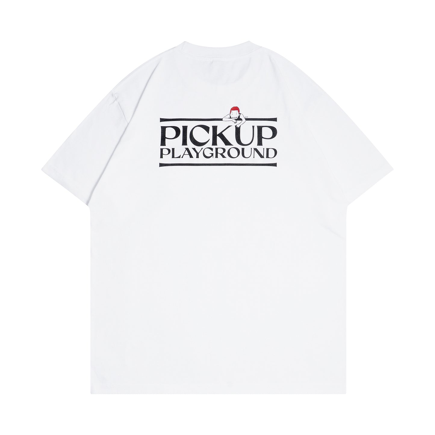 Logo Tee -PICK UP PLAYGROUND- (white)