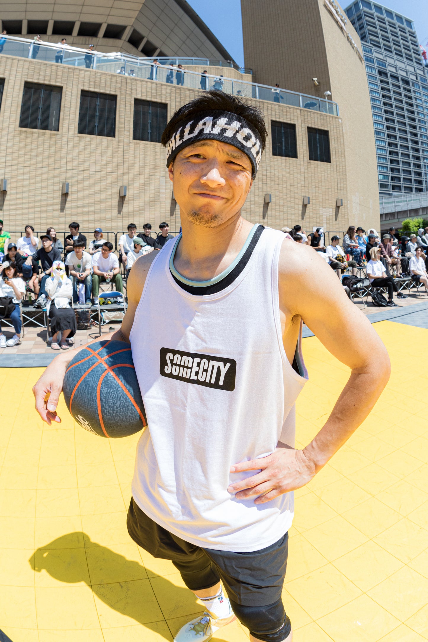 Logo Tank Top -PICK UP PLAYGROUND- (white)