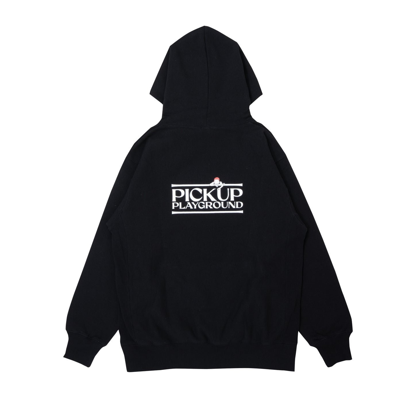 Logo Sweat Hoodie -PICK UP PLAYGROUND- (black)