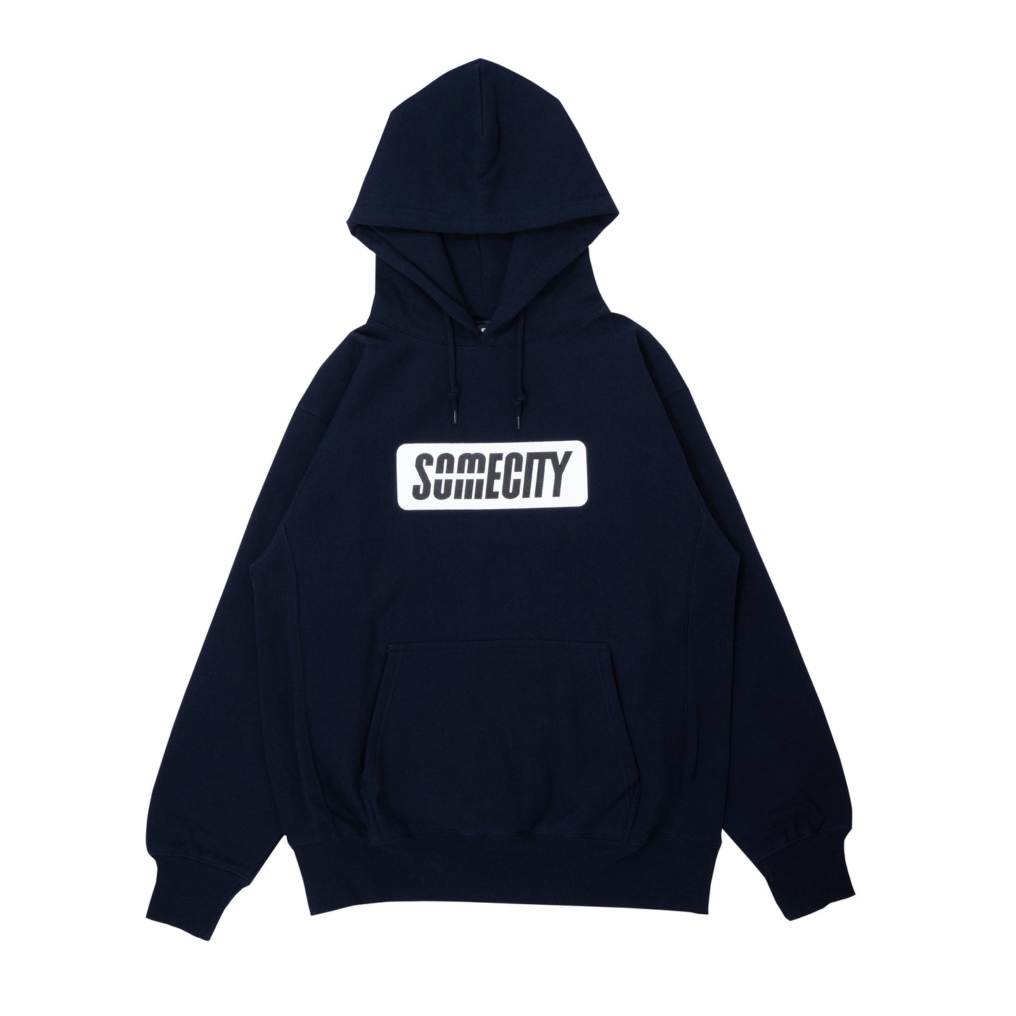 Logo Sweat Hoodie -PICK UP PLAYGROUND- (navy)