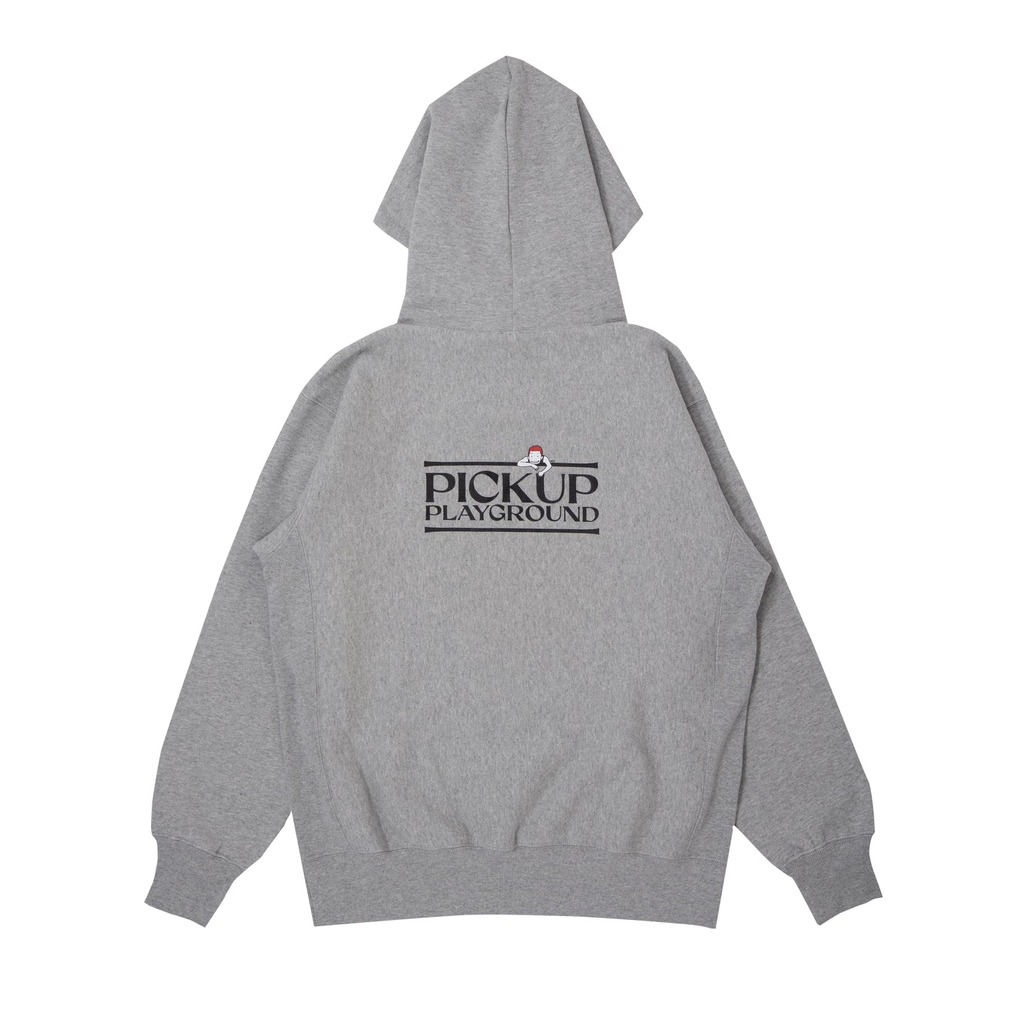 Logo Sweat Hoodie -PICK UP PLAYGROUND- (gray)