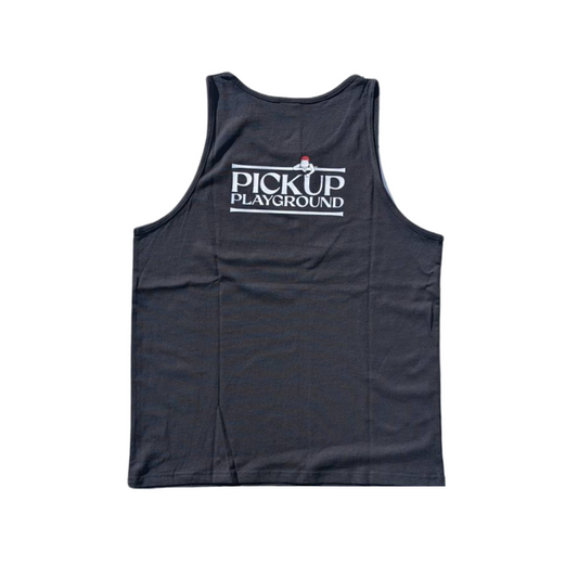 Logo Tank Top -PICK UP PLAYGROUND- (black)