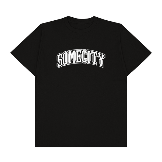 College Logo Tee (black)