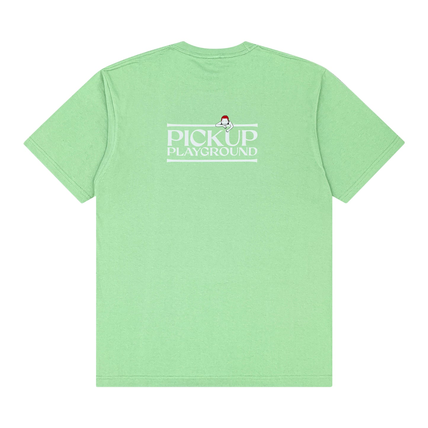 Logo Tee -PICK UP PLAYGROUND- (smoky green)