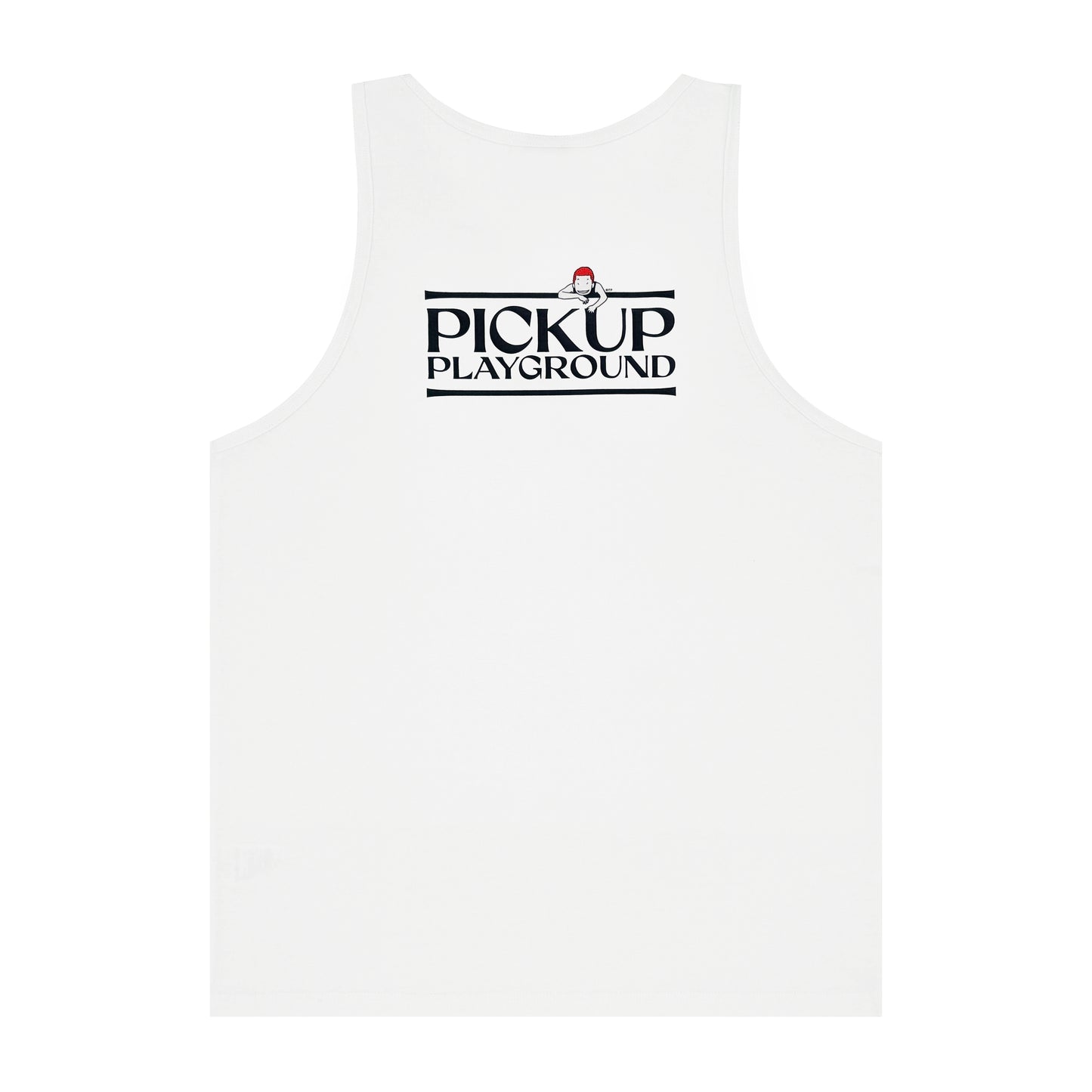 Logo Tank Top -PICK UP PLAYGROUND- (white)