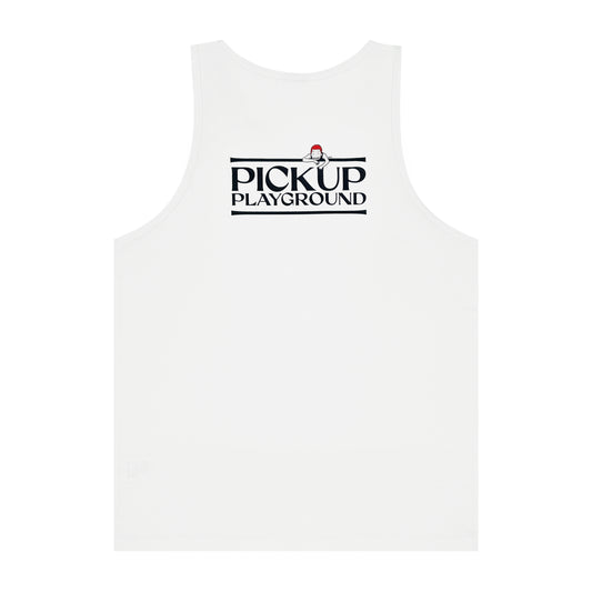 Logo Tank Top -PICK UP PLAYGROUND- (white)