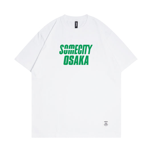 SOMECITY OSAKA Logo Tee (white / green)