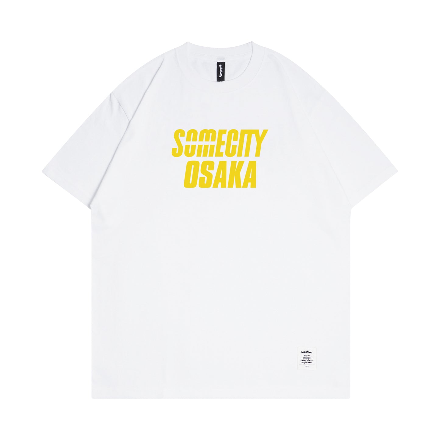 SOMECITY OSAKA Logo Tee (white / yellow)