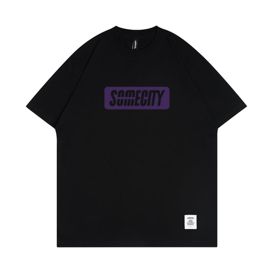 SOMECITY Logo Tee (black / purple)