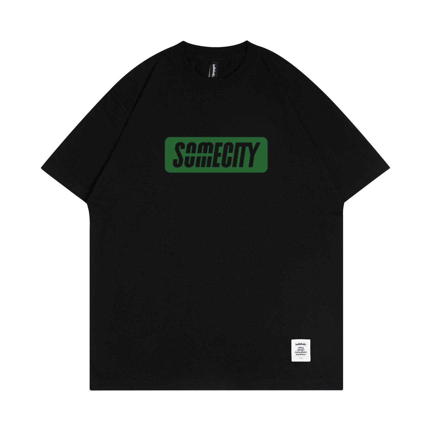 SOMECITY Logo Tee (black / green)