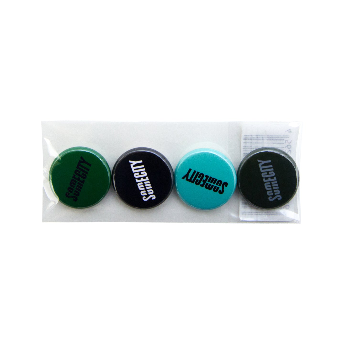 SOMECITY Button Badge (Green/Black/Tiffany/Olive)